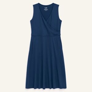 Wool& The Isabelle Wrap Tank Dress in Dark Blue
